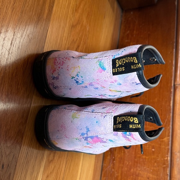 Dr. Martens Colorful Splatter Combat Boots - Picture 6 of 6